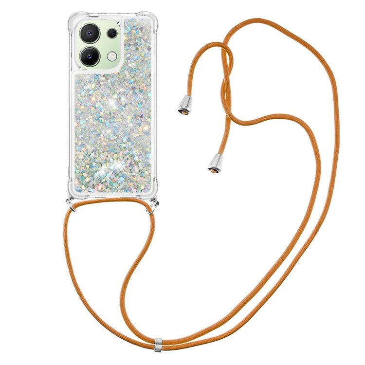 YB Quicksand Series-4 for Xiaomi Redmi Note 13 4G Shockproof TPU Case Liquid Sparkle Phone Shell