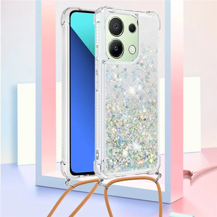 YB Quicksand Series-4 for Xiaomi Redmi Note 13 4G Shockproof TPU Case Liquid Sparkle Phone Shell