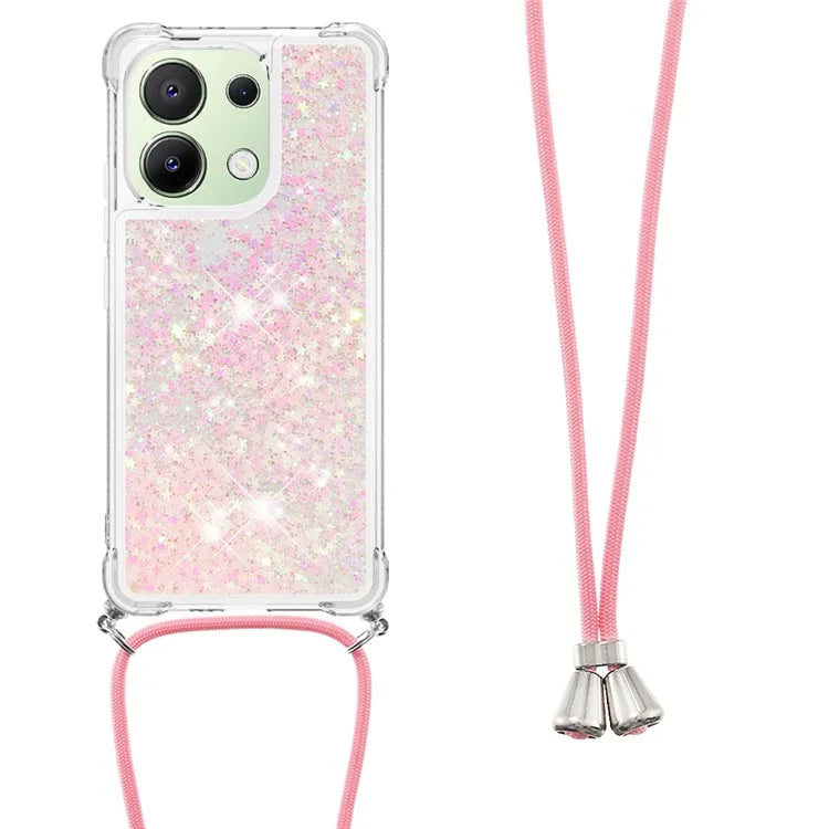 YB Quicksand Series-4 for Xiaomi Redmi Note 13 4G Shockproof TPU Case Liquid Sparkle Phone Shell