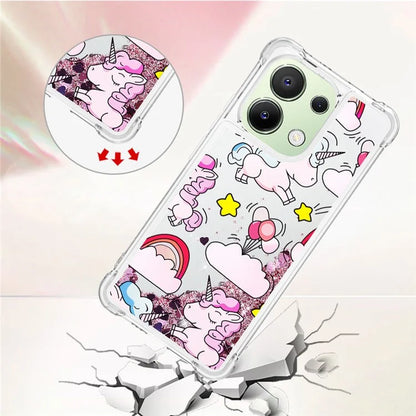 YB Quicksand Series-2 TPU Phone Case for Xiaomi Redmi Note 13 4G Quicksand Slim-Fit Phone Cover