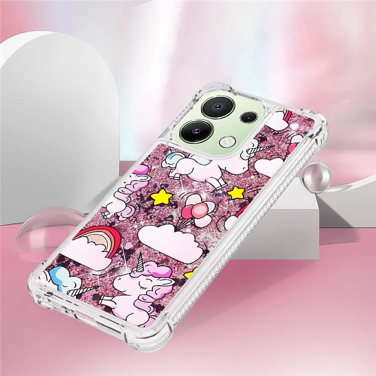 YB Quicksand Series-2 TPU Phone Case for Xiaomi Redmi Note 13 4G Quicksand Slim-Fit Phone Cover