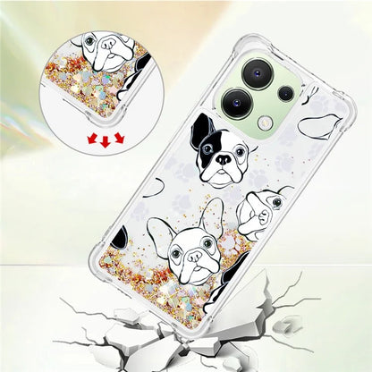 YB Quicksand Series-2 TPU Phone Case for Xiaomi Redmi Note 13 4G Quicksand Slim-Fit Phone Cover