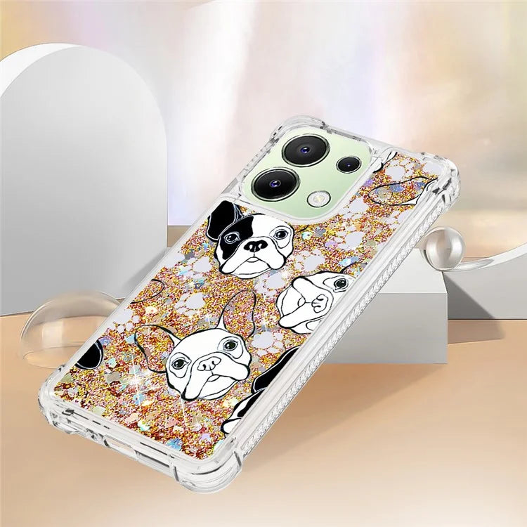 YB Quicksand Series-2 TPU Phone Case for Xiaomi Redmi Note 13 4G Quicksand Slim-Fit Phone Cover