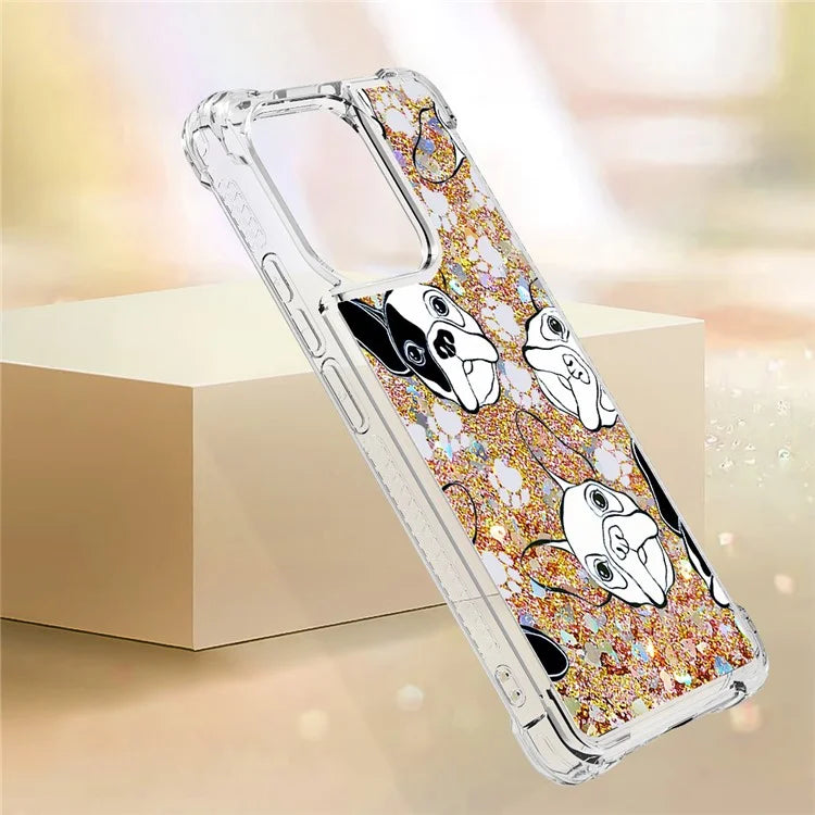 YB Quicksand Series-2 TPU Phone Case for Xiaomi Redmi Note 13 4G Quicksand Slim-Fit Phone Cover