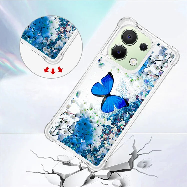 YB Quicksand Series-2 TPU Phone Case for Xiaomi Redmi Note 13 4G Quicksand Slim-Fit Phone Cover