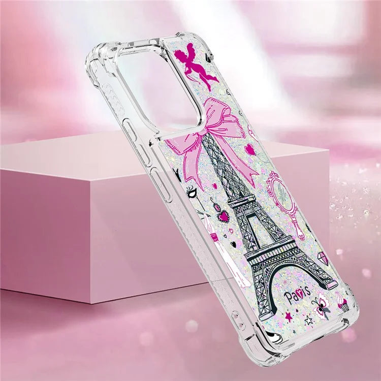 YB Quicksand Series-2 TPU Phone Case for Xiaomi Redmi Note 13 4G Quicksand Slim-Fit Phone Cover