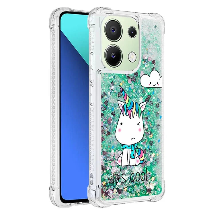 YB Quicksand Series-2 TPU Phone Case for Xiaomi Redmi Note 13 4G Quicksand Slim-Fit Phone Cover