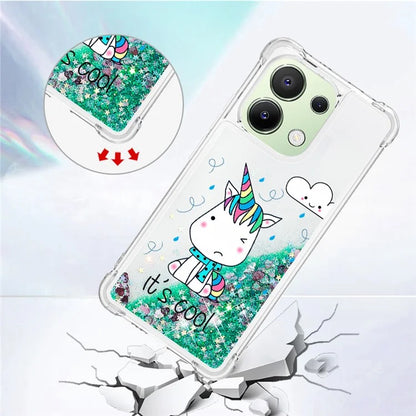 YB Quicksand Series-2 TPU Phone Case for Xiaomi Redmi Note 13 4G Quicksand Slim-Fit Phone Cover