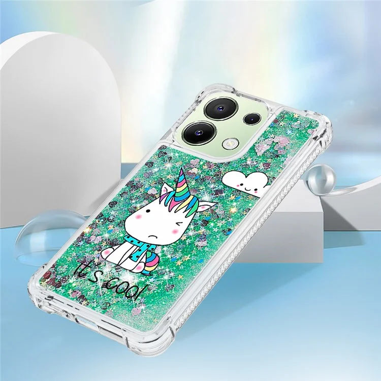 YB Quicksand Series-2 TPU Phone Case for Xiaomi Redmi Note 13 4G Quicksand Slim-Fit Phone Cover