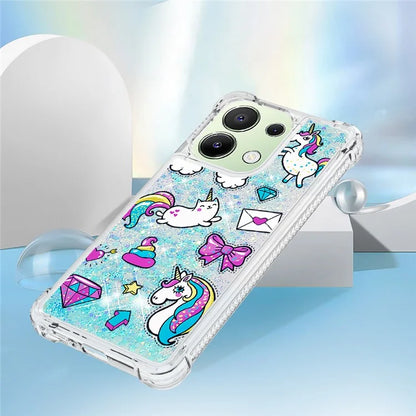 YB Quicksand Series-2 TPU Phone Case for Xiaomi Redmi Note 13 4G Quicksand Slim-Fit Phone Cover