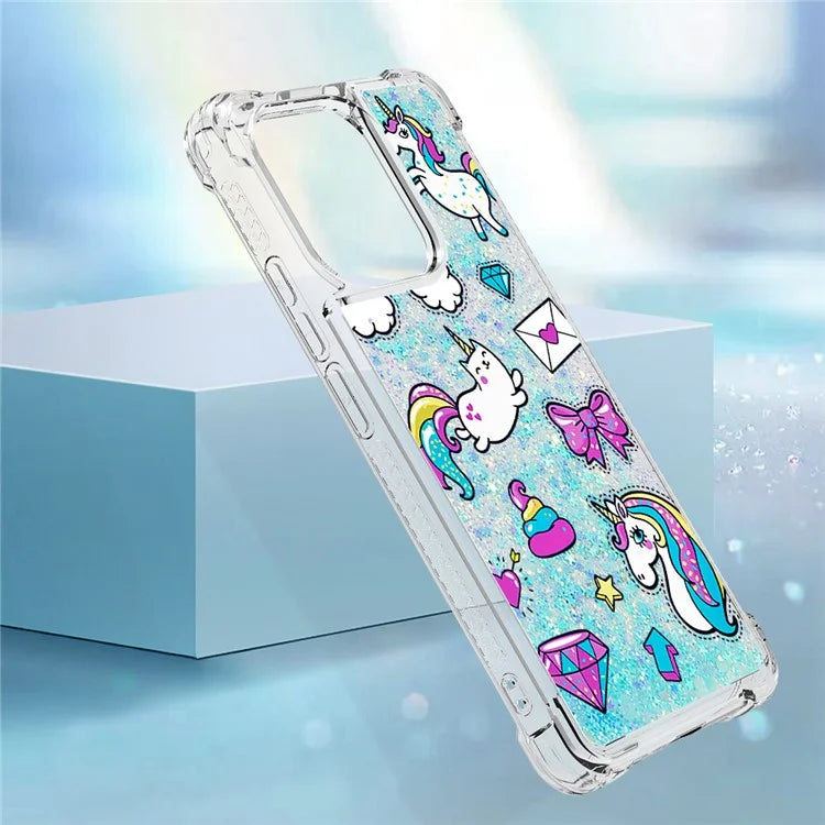 YB Quicksand Series-2 TPU Phone Case for Xiaomi Redmi Note 13 4G Quicksand Slim-Fit Phone Cover