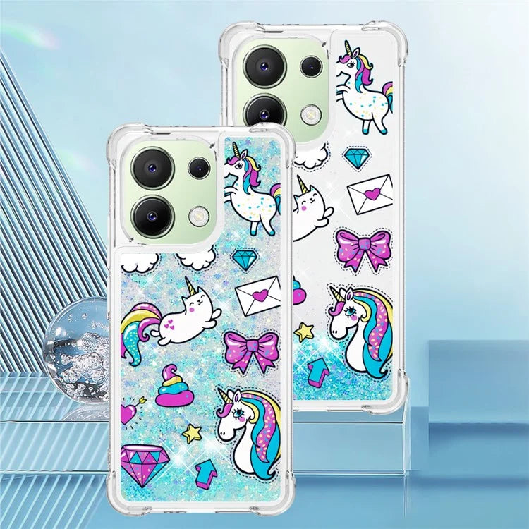 YB Quicksand Series-2 TPU Phone Case for Xiaomi Redmi Note 13 4G Quicksand Slim-Fit Phone Cover