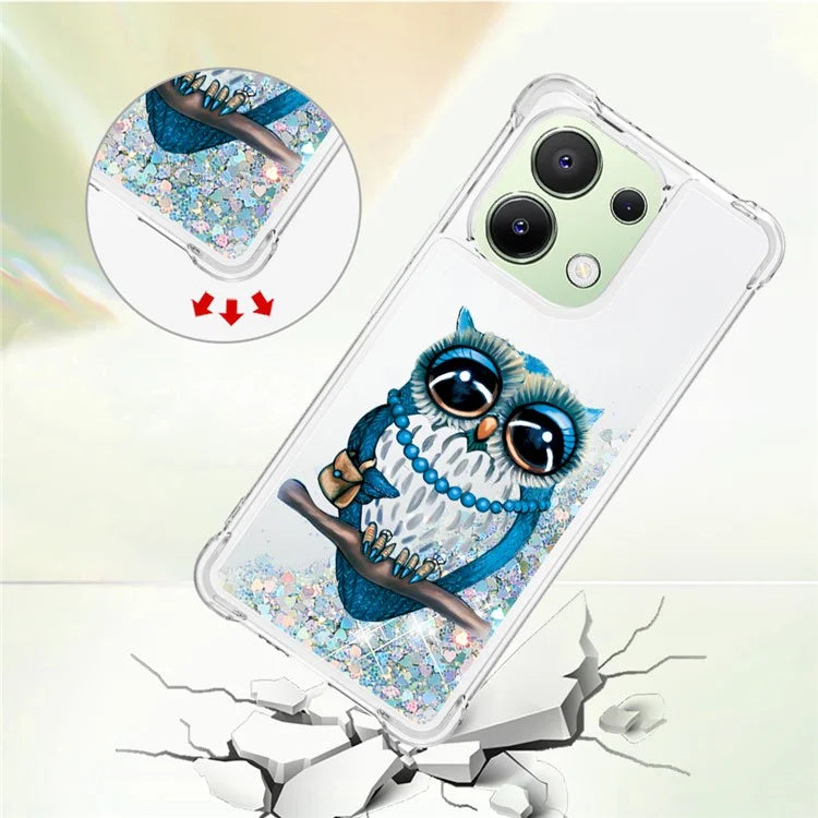 YB Quicksand Series-2 TPU Phone Case for Xiaomi Redmi Note 13 4G Quicksand Slim-Fit Phone Cover