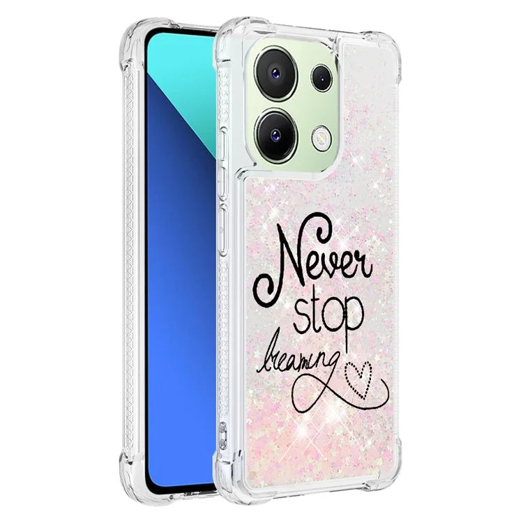 YB Quicksand Series-2 TPU Phone Case for Xiaomi Redmi Note 13 4G Quicksand Slim-Fit Phone Cover