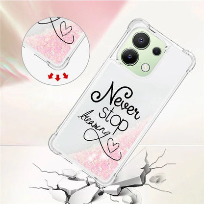 YB Quicksand Series-2 TPU Phone Case for Xiaomi Redmi Note 13 4G Quicksand Slim-Fit Phone Cover
