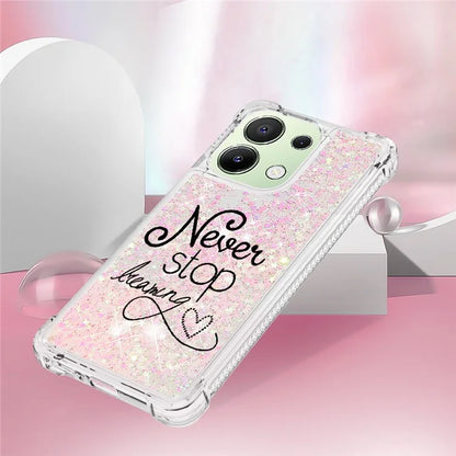 YB Quicksand Series-2 TPU Phone Case for Xiaomi Redmi Note 13 4G Quicksand Slim-Fit Phone Cover