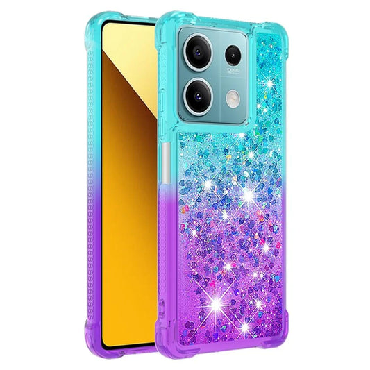 YB Quicksand Series-3 For Xiaomi Redmi Note 13 5G (Global) Phone Case Gradient Color Glitter Cell Phone Cover