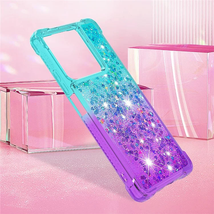 YB Quicksand Series-3 For Xiaomi Redmi Note 13 5G (Global) Phone Case Gradient Color Glitter Cell Phone Cover
