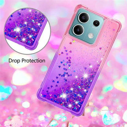 YB Quicksand Series-3 For Xiaomi Redmi Note 13 5G (Global) Phone Case Gradient Color Glitter Cell Phone Cover