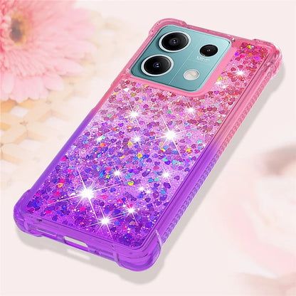 YB Quicksand Series-3 For Xiaomi Redmi Note 13 5G (Global) Phone Case Gradient Color Glitter Cell Phone Cover