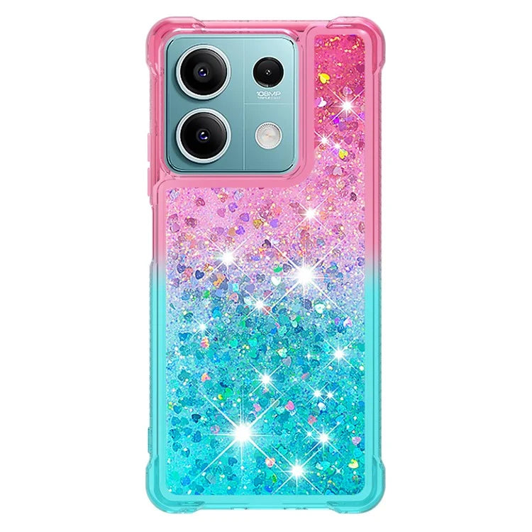 YB Quicksand Series-3 For Xiaomi Redmi Note 13 5G (Global) Phone Case Gradient Color Glitter Cell Phone Cover