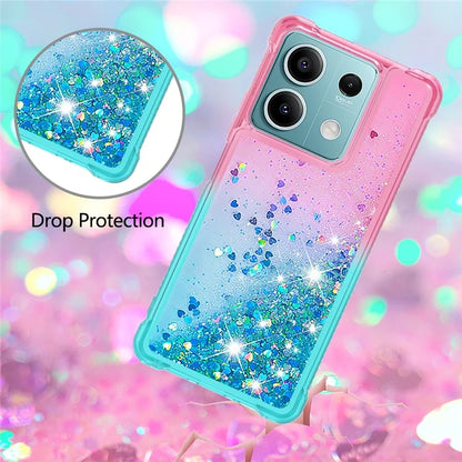 YB Quicksand Series-3 For Xiaomi Redmi Note 13 5G (Global) Phone Case Gradient Color Glitter Cell Phone Cover