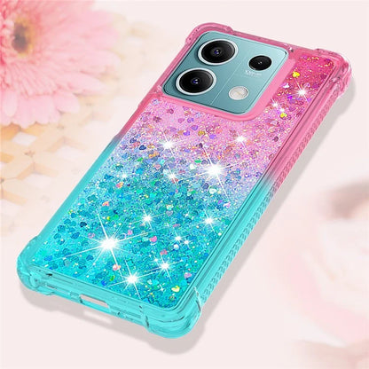 YB Quicksand Series-3 For Xiaomi Redmi Note 13 5G (Global) Phone Case Gradient Color Glitter Cell Phone Cover