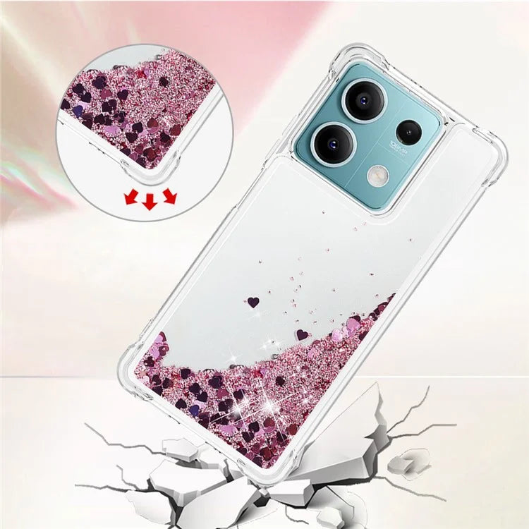 YB Quicksand Series-1 For Xiaomi Redmi Note 13 5G (Global) TPU Cell Phone Cover Shockproof Case