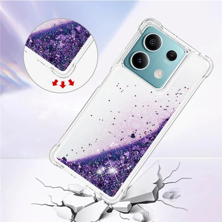 YB Quicksand Series-1 For Xiaomi Redmi Note 13 5G (Global) TPU Cell Phone Cover Shockproof Case