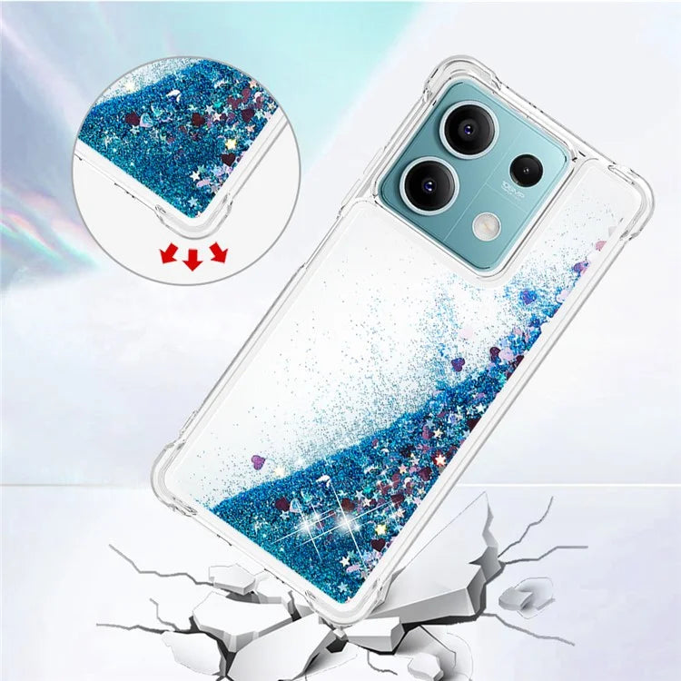YB Quicksand Series-1 For Xiaomi Redmi Note 13 5G (Global) TPU Cell Phone Cover Shockproof Case