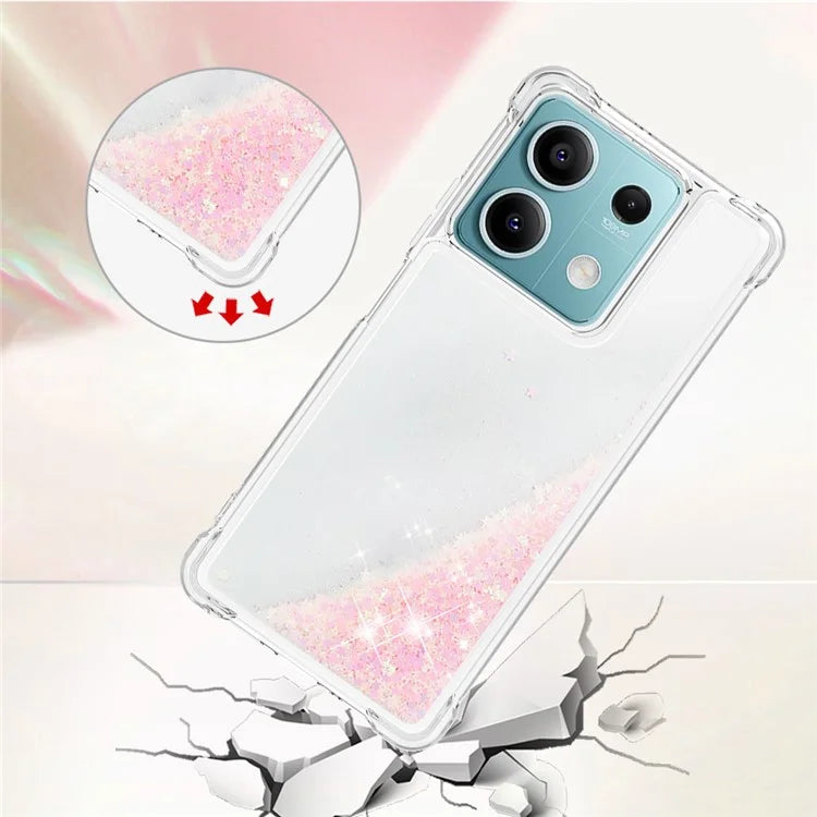 YB Quicksand Series-1 For Xiaomi Redmi Note 13 5G (Global) TPU Cell Phone Cover Shockproof Case