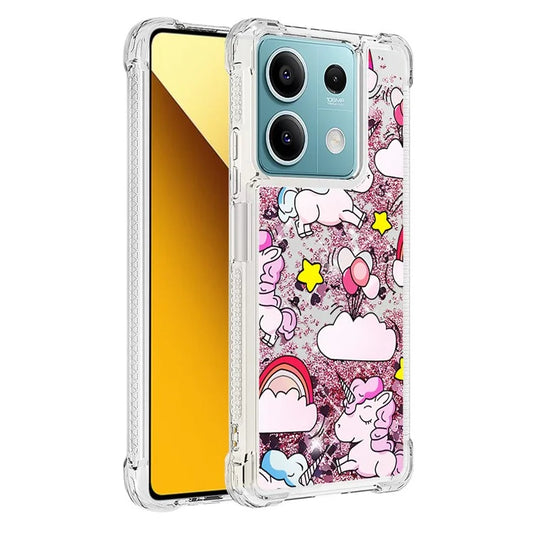 YB Quicksand Series-2 For Xiaomi Redmi Note 13 5G (Global) Moving Quicksand Phone Case Patterned TPU Cover