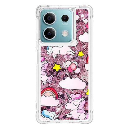 YB Quicksand Series-2 For Xiaomi Redmi Note 13 5G (Global) Moving Quicksand Phone Case Patterned TPU Cover