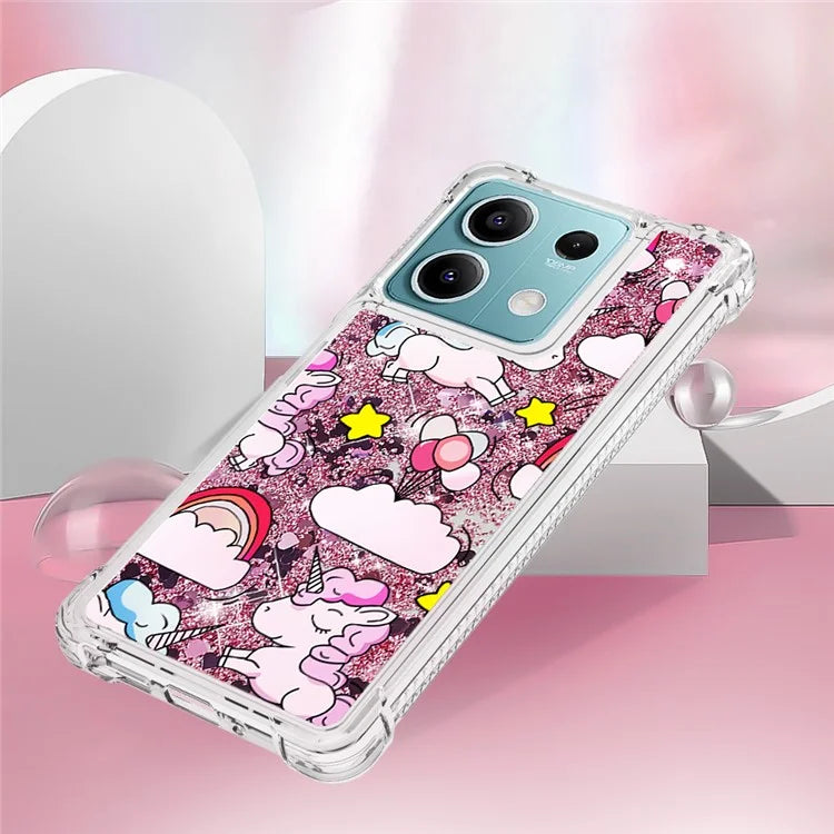 YB Quicksand Series-2 For Xiaomi Redmi Note 13 5G (Global) Moving Quicksand Phone Case Patterned TPU Cover