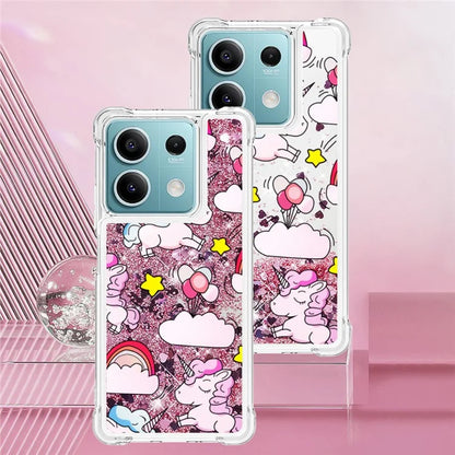 YB Quicksand Series-2 For Xiaomi Redmi Note 13 5G (Global) Moving Quicksand Phone Case Patterned TPU Cover