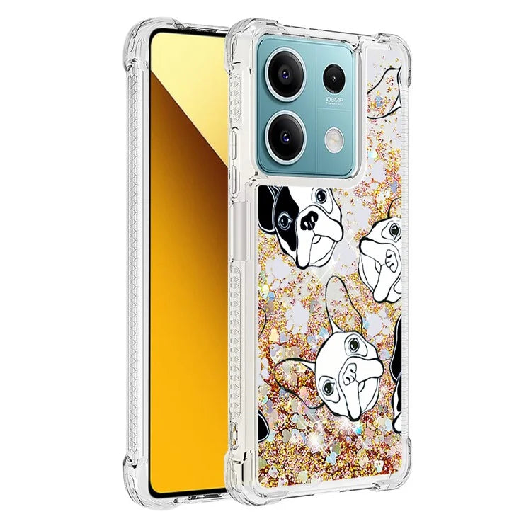 YB Quicksand Series-2 For Xiaomi Redmi Note 13 5G (Global) Moving Quicksand Phone Case Patterned TPU Cover