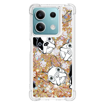 YB Quicksand Series-2 For Xiaomi Redmi Note 13 5G (Global) Moving Quicksand Phone Case Patterned TPU Cover