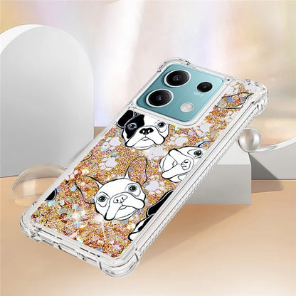 YB Quicksand Series-2 For Xiaomi Redmi Note 13 5G (Global) Moving Quicksand Phone Case Patterned TPU Cover