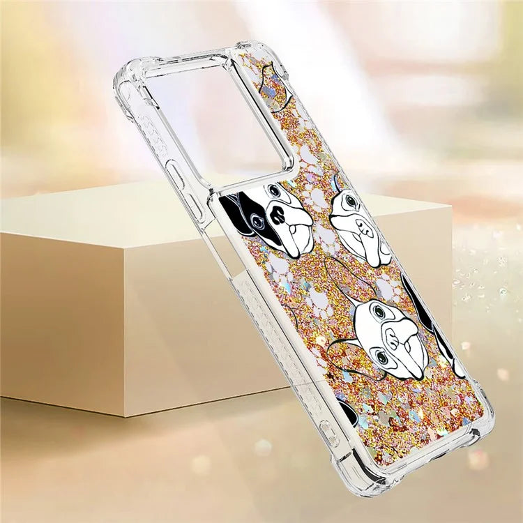 YB Quicksand Series-2 For Xiaomi Redmi Note 13 5G (Global) Moving Quicksand Phone Case Patterned TPU Cover