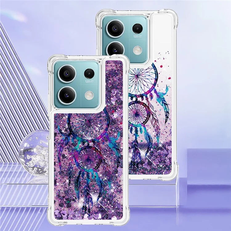 YB Quicksand Series-2 For Xiaomi Redmi Note 13 5G (Global) Moving Quicksand Phone Case Patterned TPU Cover