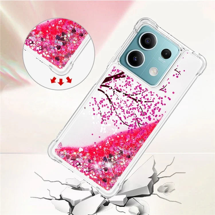YB Quicksand Series-2 For Xiaomi Redmi Note 13 5G (Global) Moving Quicksand Phone Case Patterned TPU Cover