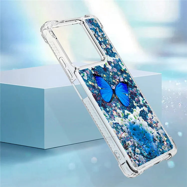 YB Quicksand Series-2 For Xiaomi Redmi Note 13 5G (Global) Moving Quicksand Phone Case Patterned TPU Cover