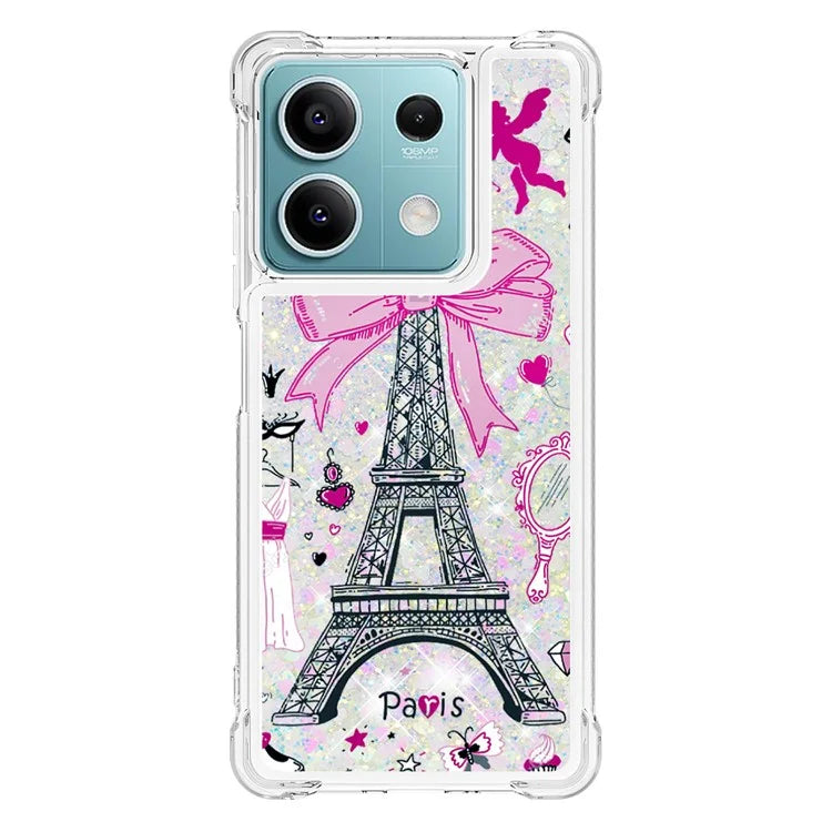 YB Quicksand Series-2 For Xiaomi Redmi Note 13 5G (Global) Moving Quicksand Phone Case Patterned TPU Cover
