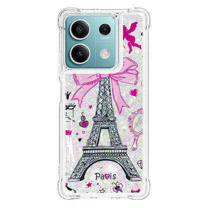 YB Quicksand Series-2 For Xiaomi Redmi Note 13 5G (Global) Moving Quicksand Phone Case Patterned TPU Cover