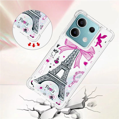 YB Quicksand Series-2 For Xiaomi Redmi Note 13 5G (Global) Moving Quicksand Phone Case Patterned TPU Cover