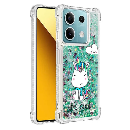 YB Quicksand Series-2 For Xiaomi Redmi Note 13 5G (Global) Moving Quicksand Phone Case Patterned TPU Cover