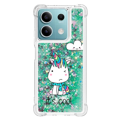 YB Quicksand Series-2 For Xiaomi Redmi Note 13 5G (Global) Moving Quicksand Phone Case Patterned TPU Cover