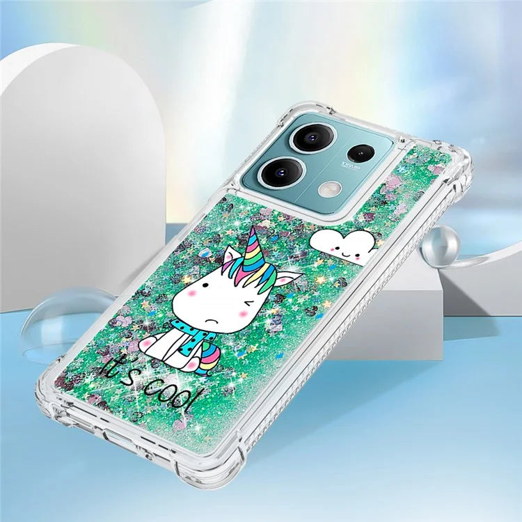 YB Quicksand Series-2 For Xiaomi Redmi Note 13 5G (Global) Moving Quicksand Phone Case Patterned TPU Cover