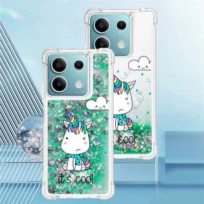 YB Quicksand Series-2 For Xiaomi Redmi Note 13 5G (Global) Moving Quicksand Phone Case Patterned TPU Cover