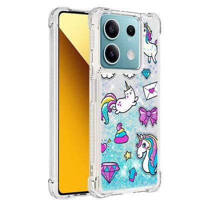 YB Quicksand Series-2 For Xiaomi Redmi Note 13 5G (Global) Moving Quicksand Phone Case Patterned TPU Cover